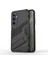 Realme C65 4g Kılıf Pc+Tpu Çizilmez Telefon Kılıfı Katlanır Ayaklı-Siyah (Yurt Dışından) 1