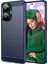 Realme C55 4g Için Karbon Fiber Dokulu Tpu Kılıf, Fırçalanmış Çizilmez Telefon Kılıfı-Mavi (Yurt Dışından) 1