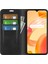 Realme C30 4g Cilt Dokunma Hissi Deri Kılıf Cüzdan Standı Manyetik Otomatik Emici Telefon Kılıfı-Siyah (Yurt Dışından) 2