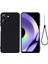 Realme 10 4g Hassas Kesik Telefon Kılıfı Sıvı Silikon Düşmeye Dayanıklı Arka Kapak Kayışlı-Siyah (Yurt Dışından) 1