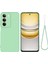 Realme 14X 5g Sıvı Silikon Kılıf Telefon Arka Kapağı El Kayışı Ile-Yeşil (Yurt Dışından) 1