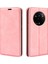 Realme 14 Pro+5g Kılıf Cilt Dokunmatik Deri Cüzdan Telefon Kılıfı-Pembe (Yurt Dışından) 1