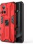 Realme Gt Neo 3 5g Darbeye Dayanıklı Kickstand Telefon Kılıfı Sert Pc Yumuşak Tpu Çift Katmanlı Koruyucu Kılıf-Kırmızı (Yurt Dışından) 1