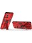 Realme Gt Neo 3 5g Darbeye Dayanıklı Kickstand Telefon Kılıfı Sert Pc Yumuşak Tpu Çift Katmanlı Koruyucu Kılıf-Kırmızı (Yurt Dışından) 3