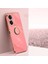 Xınlı Realme C55 4g Galvanik Telefon Kılıfı Tpu Kapak Halkalı Ayaklıklı-Kırmızı (Yurt Dışından) 5