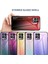 Realme 8i/narzo 50 4g-Gradyan Pembe Mor Için Hafif Ince Parmak Izi Önleyici Degrade Renk Temperli Cam Hibrit Kapak Telefon Kılıfı (Yurt Dışından) 5