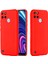 Realme C21Y (Küresel Sürüm) Için Kayışlı Yumuşak Sıvı Silikon Ince Koruyucu Darbeye Dayanıklı Kılıf - Kırmızı (Yurt Dışından) 2