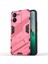 Vivo Iqoo Z9 5g Kickstand Kılıf Darbe Emici Pc+Tpu Telefon Kılıfı-Gül (Yurt Dışından) 1
