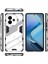 Vivo Iqoo Z9 Turbo 5g Kılıf Pc+Tpu Darbeye Dayanıklı Çizilmez Telefon Kılıfı Kickstand Ile-Beyaz (Yurt Dışından) 5
