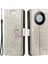 Huawei Mate 60 Cüzdan Pu Deri Telefon Kılıfı Mandala Çiçek Baskılı Stand Kapak Kayışlı-Altın (Yurt Dışından) 1