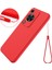Huawei Nova Y72 4g/enjoy 70 Çizilmez Sıvı Silikon Telefon Kılıfı Askılı-Kırmızı (Yurt Dışından) 1