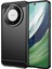 Huawei Mate 60 Pro Kılıf Ince Karbon Fiber Doku Fırçalanmış Telefon Arka Kapağı-Siyah (Yurt Dışından) 1