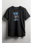 Mavi Ayı Baskılı Unisex T-Shirt Siyah 1