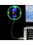 USB Fan Renkli LED Yanıp Sönen Kelime Işıklı Fan (Yurt Dışından) 3