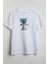 Mavi Ayı Baskılı Unisex T-Shirt Siyah 1