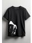 Adam Baskılı Unisex T-Shirt Siyah 1