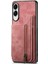 Samsung Galaxy S25 Kenar Katlanabilir Arka Kapak Standı Fonksiyonu Fermuar Için Kılıf (Yurt Dışından) 1