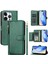 IPhone 14 Için Flip Case Pro Max Pu Deri Manyetik Fermuar Kart Tutucu (Yurt Dışından) 5