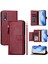 Samsung Galaxy A7 2018 Fermuar Kart Tutucu Pu Deri Için Flip Case (Yurt Dışından) 1