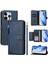 IPhone 13 Için Flip Case Pro Max Kart Tutucu Pu Deri Manyetik Fermuar (Yurt Dışından) 1