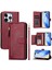 IPhone 13 Için Flip Case Pro Max Kart Tutucu Pu Deri Manyetik Fermuar (Yurt Dışından) 5