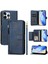 IPhone 12 Için Flip Case Pro Max Pu Deri Manyetik Fermuar Kart Tutucu (Yurt Dışından) 1