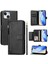 IPhone 14 Için Flip Case Artı Kart Tutucu Pu Deri Manyetik Fermuar (Yurt Dışından) 1