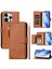 IPhone 13 Için Flip Case Pro Max Kart Tutucu Pu Deri Manyetik Fermuar (Yurt Dışından) 1