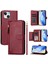 IPhone 14 Için Flip Case Artı Kart Tutucu Pu Deri Manyetik Fermuar (Yurt Dışından) 1
