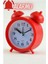 Canlı Kırmızı Cartoon Alarmlı Masa Saati, Şık ve Fonksiyonel Tasarım 3