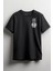 Limited Önü Baskılı Unisex Tişört Siyah 1