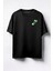Maskeli Salatalık Baskılı Unisex Oversize T-Shirt Siyah 1