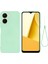 Vivo Y16 4g Telefon Kılıfı, Sıvı Silikon + Yumuşak Astar Koruyucu Arka Kapak ve Kayış-Yeşil (Yurt Dışından) 1