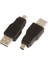 Mini USB Erkek - Mikro USB Erkek Çevirici 2'li Adaptör Set 3