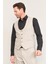 Kagi Bej Erkek Pamuk Polyester Osaka Yelekli Takım 5