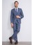 9120 Erkek Mono Yaka Slim Fit Takım Elbise Lacivert 2