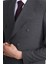 9132 Erkek Kırlangıç Yaka Slim Fit Kruvaze Takım Elbise Antrasit 3