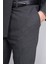 9132 Erkek Kırlangıç Yaka Slim Fit Kruvaze Takım Elbise Antrasit 4