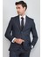 9119 Erkek Mono Yaka Slim Fit Takım Elbise Koyu Gri 1
