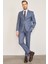 9120 Erkek Mono Yaka Slim Fit Takım Elbise Açık Lacivert 2