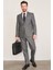 9121 Erkek Mono Yaka Slim Fit Takım Elbise Siyah 2