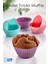 6 Adet Silikon Tırtıklı Muffin Kalıbı 1