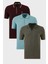 Pamuklu Regular Fit 3'lü Paket Polo Yaka T Shirt Erkek Polo Yaka T Shirt 59029641518S3 1