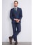 9119 Erkek Mono Yaka Slim Fit Takım Elbise Lacivert 2