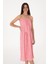 Kadın Koyu Pembe Elbise (Dokuma) 50306884-VR167 2