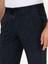 Erkek Lacivert Ex. Slim Fit Beli Bağcıklı Çizgili Kumaş Pantolon 50256182-VR033 6