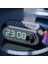Renkli LED Dijital Saat Alarm Bluetooth Hoparlör Mp3 Radyo Şarjlı Siyah 1