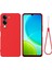Vivo Y29S 5g/vivo Y04 4g Sıvı Silikon Kılıf Telefon Arka Kapağı El Kayışı Ile-Kırmızı (Yurt Dışından) 1