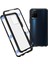 Vivo Y21-SIYAH Için Çift Taraflı Temperli Cam + Metal Çerçeve Hibrit Telefon Kılıfı Manyetik Kapatma ile Tam Koruma Kılıfı (Yurt Dışından) 1