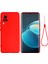 Mikrofiber Astar Hassas Kesik Parmak Izi Önleyici Sıvı Silikon Kılıf Telefon Arka Kapağı Vivo X60 Pro 5g (Küresel)-Kırmızı Için Kullanışlı Kayış (Yurt Dışından) 1